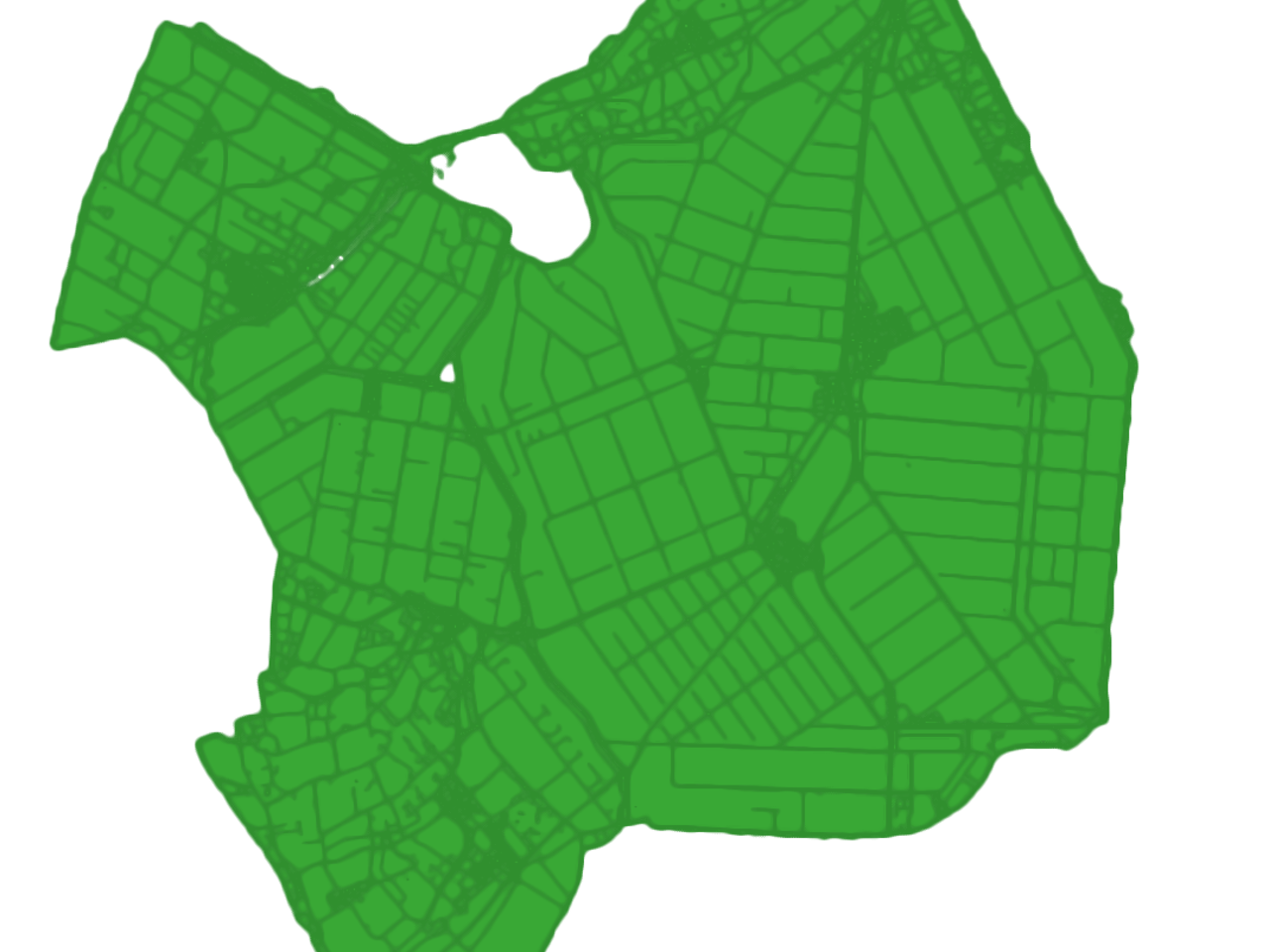 Groene kaart van de gemeente Hollands Kroon